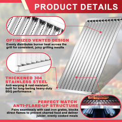DcYourHome emitter plates beside ruler showing 17-inch dimensions for correct fit