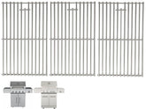 DcYourHome front view grill grate showing sturdy stainless-steel and fit benefits