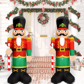 DECFINE nutcracker front view showing festive colors and tall presence