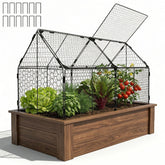 Decoroca assembled front view showing durable cage protecting bed