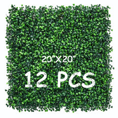 DECWIN front view of 12-panel grass wall showing full coverage and greenery