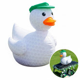 Deekin golf duck front view showing bold golf cap and friendly face benefit: instant focal point