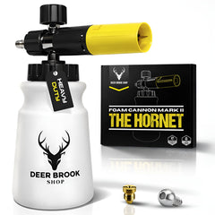 Deer Brook Shop Hornet front view showing robust foam gun design and durability