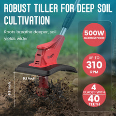 DEJUNPIOOL tines close-up showing 40 steel teeth for deeper aeration