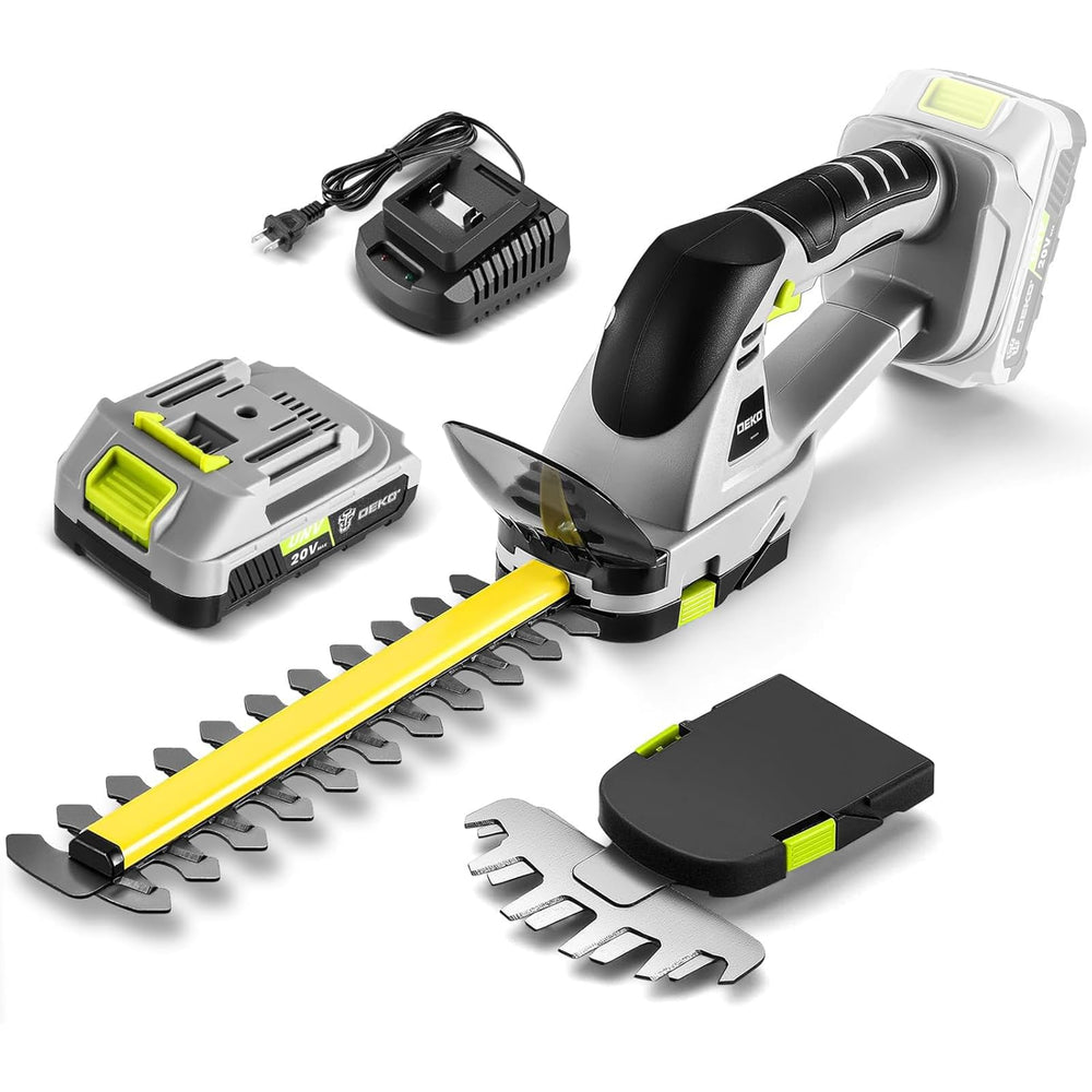 DEKOPRO front view showing full trimmer and benefit of compact portability