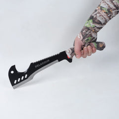 Delacour hooked tip detail designed for pulling vines and gripping vegetation