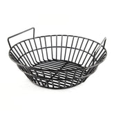 DELSbbq ash basket front view showing fit and sturdy rim for easy handling