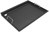 DELSbbq full griddle insert front view shows large cooking area benefit