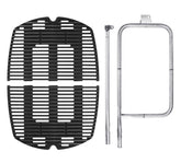 DELSbbq front view of grates and burner showing full kit benefit
