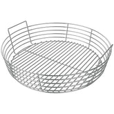 DELSbbq front view ash basket showing fit and neat ash containment