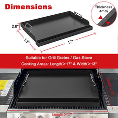 DELSbbq close-up of smooth nonstick carbon steel surface for even searing