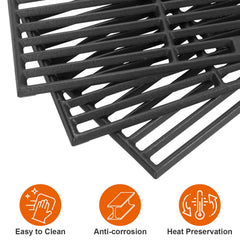 DELSbbq grates installed in Char-Broil grill demonstrating reliable heat contact