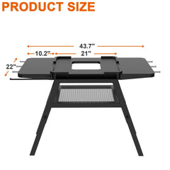 DELSbbq powder-coated steel close-up demonstrating rust resistance benefit