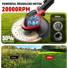 denqir wheel and auxiliary handle detail improving balance and reducing fatigue