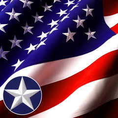 DERJLY front view of 3x5 ft flag showing bold colors and clear design benefit clarity