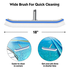 DEROFIT close-up of nylon bristles showing durable, liner-safe cleaning