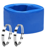 DERPIPE front view of 3x25ft hose showing durable lay-flat design and labeling
