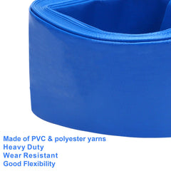 DERPIPE hose connected to pool pump in use showing fast water discharge