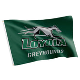 Desert Cactus Loyola Maryland flag front view showing vibrant school colors and pride