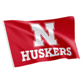 Desert Cactus front view of Cornhuskers flag showing bold team colors