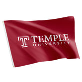 Desert Cactus Temple University flag front view showing bold logo and vibrant colors