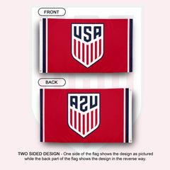 Desert Cactus flag reverse view showing mirrored design and consistent team branding