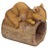 Design Toscano front view of Jolly the Squirrel showing cheerful diversion and curb appeal