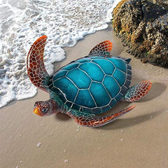 Design Toscano side profile highlighting turtle silhouette for placement ideas