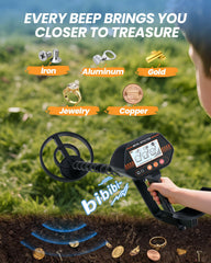 DetectTrek MD-4070 adjustable stem extended to demonstrate ergonomic fit