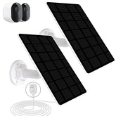 DFTIM front view of 2-pack solar panel kit showing compact packaging and accessories, reliable charging