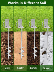 Dibaful top ring and included drill bit detail, demonstrating easy rope attachment and pilot-hole start