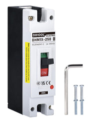 DIHOOL front panel view showing breaker face and toggle for safe isolation
