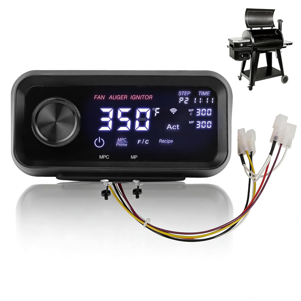 Dilomber control board front panel showing touchscreen and knobs for easy replacement