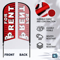 DIMARONGTON assembled flag mounted in lawn increases curbside visibility