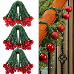 Dingion front packaging showing 30 red garland ties, ready to decorate quickly