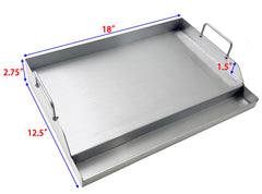 Direct Store DS126 close-up of stainless steel smooth surface for easier non-stick cooking