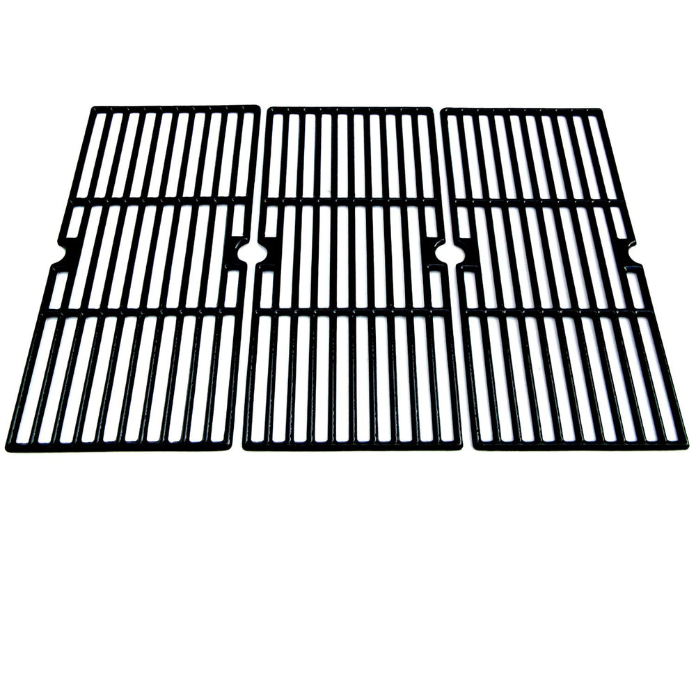 Direct store front view of three porcelain-coated cast iron cooking grids, restores grill performance