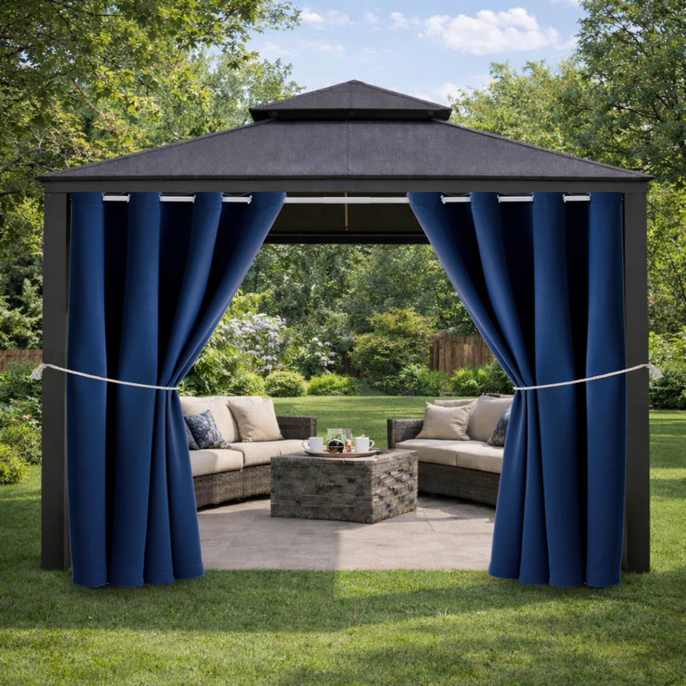 DIVA EN CAMINO DEC front view of navy panel showing tailored hang and curb appeal