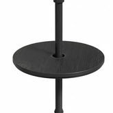 Diyfire front view of black umbrella tray showing clean silhouette and convenience