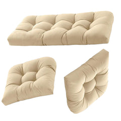 Dizaolive front view of cushion set showing neat fit and comfort