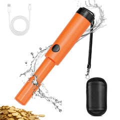 Dmyond pinpointer front view showing compact shape and durable casing, easy handling benefit