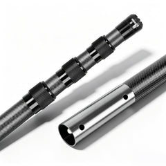DOBEN front view of telescopic pool pole showing sleek profile and easy handling