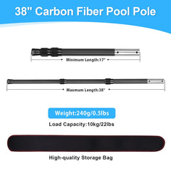 DOBEN pole extended reaching pool edge for easier debris removal benefit