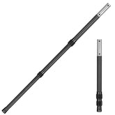 DOBEN carbon fiber pool pole front with protective cover showing compact benefit