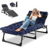 DoCred chaise lounge front view showing full-length comfort and support