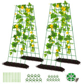 DoCred front view of A-frame trellis showing structure and space-saving benefit