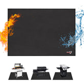 DocSafe front view of full 65x42-inch grill mat protecting deck