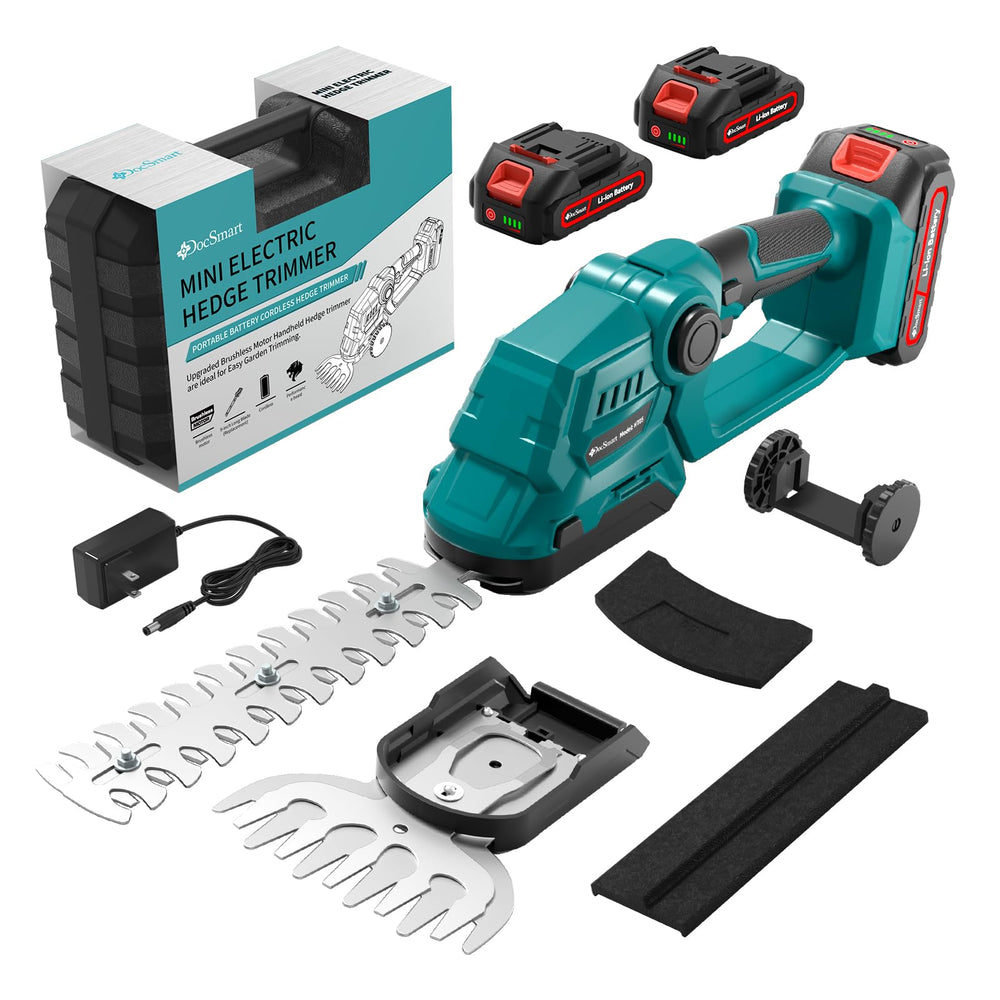 DocSmart front view compact trimmer showing ergonomic grip and portability
