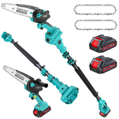 DocSmart front view of pole saw showing compact design and ergonomic grip for comfort