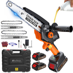 DocSmart front view showing compact cordless chainsaw for easy handling